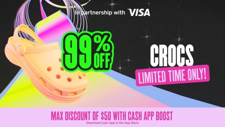 A Graphic About The 99% Off Crocs Limited Time Boost.