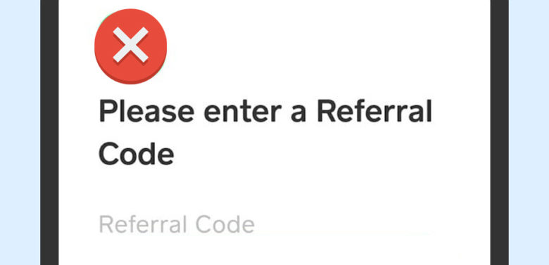 A Screenshot Of An Error Message For Cash App Referral Code Not Working.