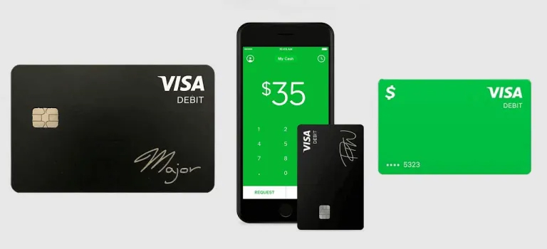 An Illustration Of Multiple Cash Cards, One Is Black, And The Other Is Green.
