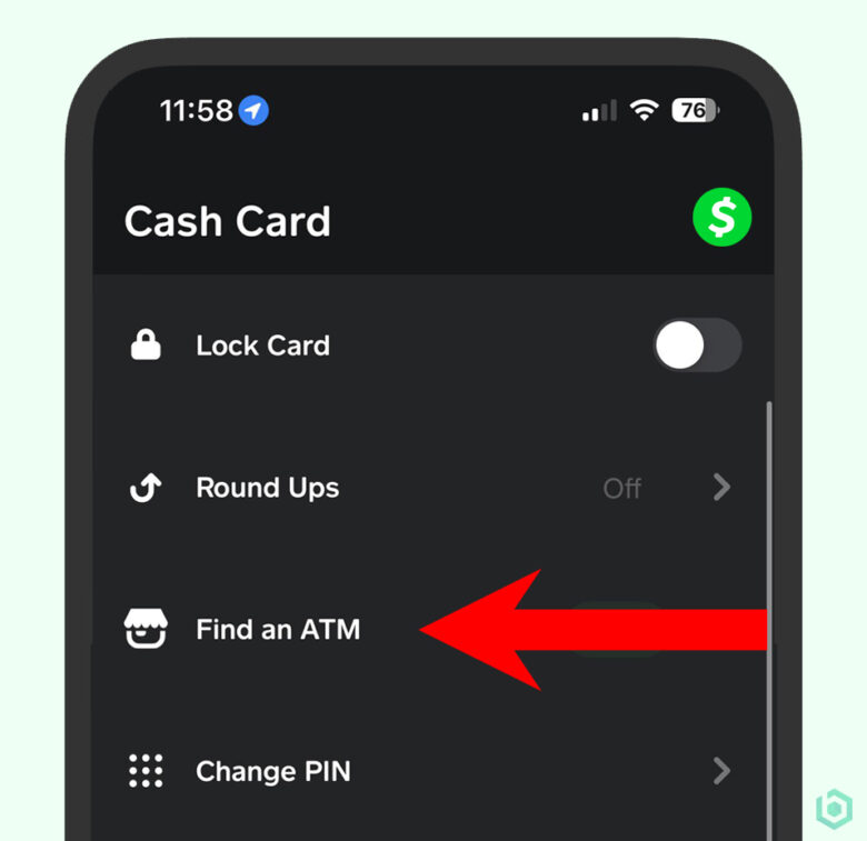 A Screenshot Of The Find An Atm Feature On Cash App