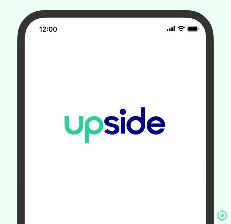 A Screenshot Of The Upside App Showing The App Opening Step