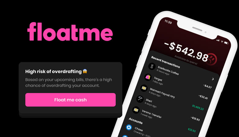 The Floatme App Logo, Highlighting Its Ability To Predict And Prevent Overdrafts.